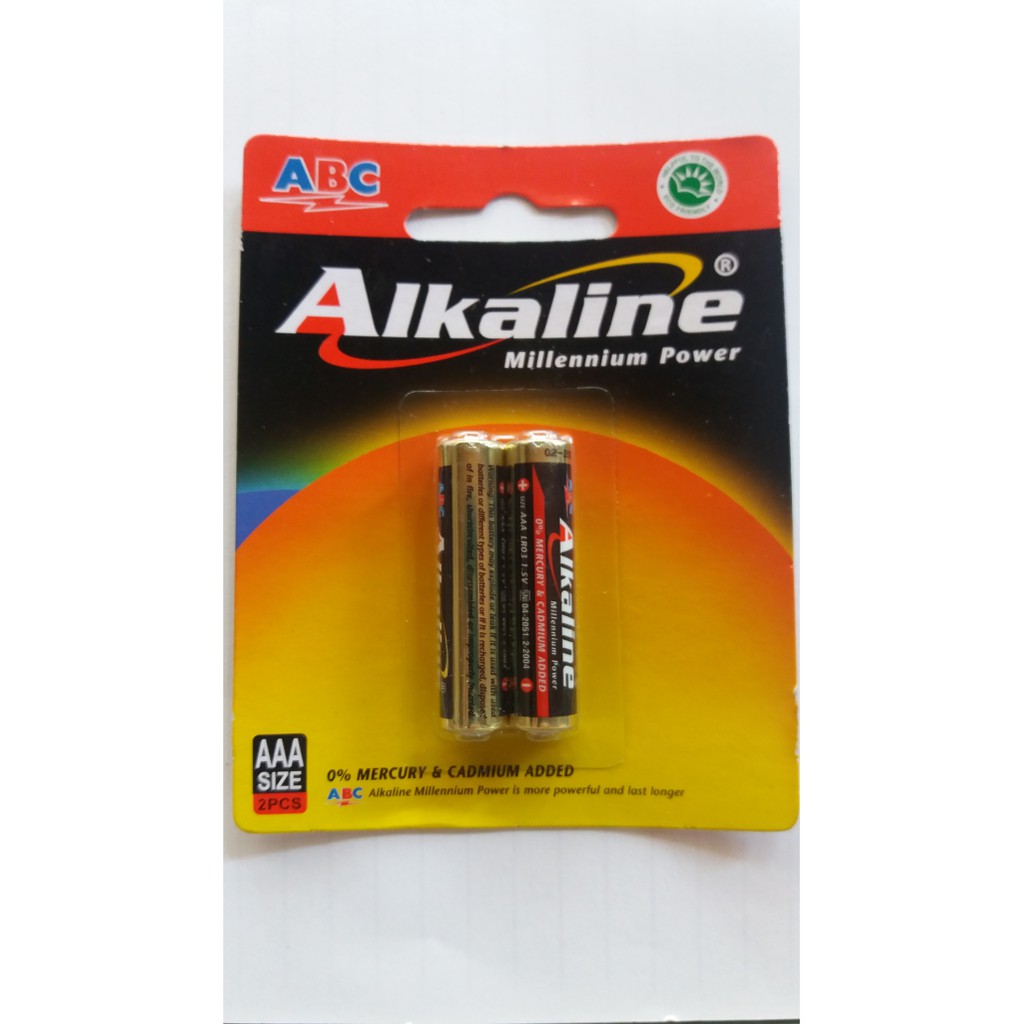 Jual Batu Batre Abc Alkaline Aaa A3 Ori Ukuran Kecil Shopee Indonesia