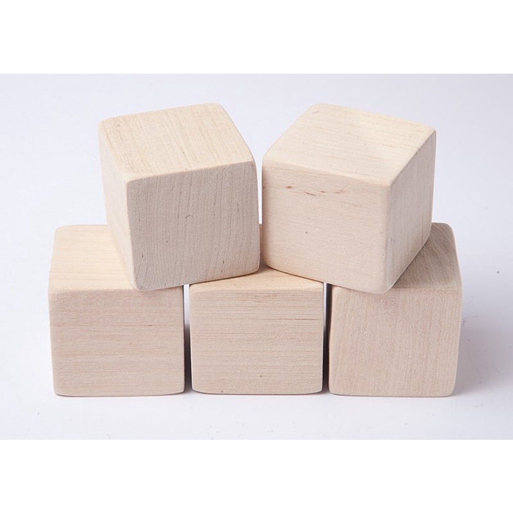 KUBUS KAYU SOLID 3cm x 3cm x 3cm