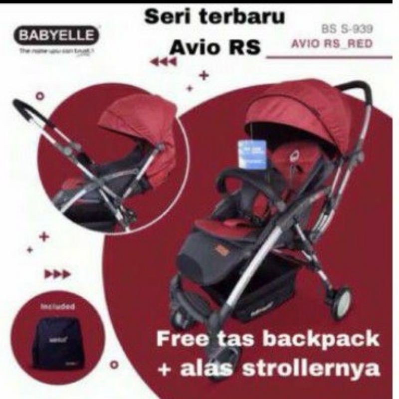 Stroller hadap ibu Baby elle Babyelle Avio Rs reversible  RS 939