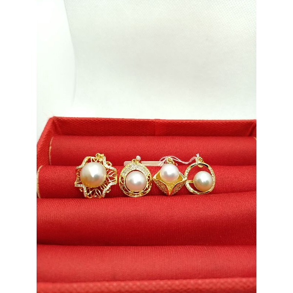 LIONTIN MUTIARA LAUT / Liontin Pendant Mutiara Asli / liontin rodium rodhium