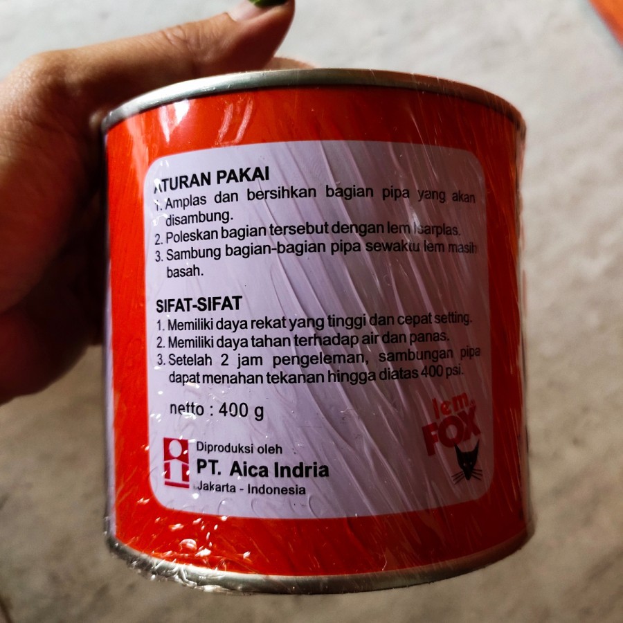 

Lem Pipa Isarplas PVC Kaleng 400gr /Lem Pipa Isarplas Kaleng