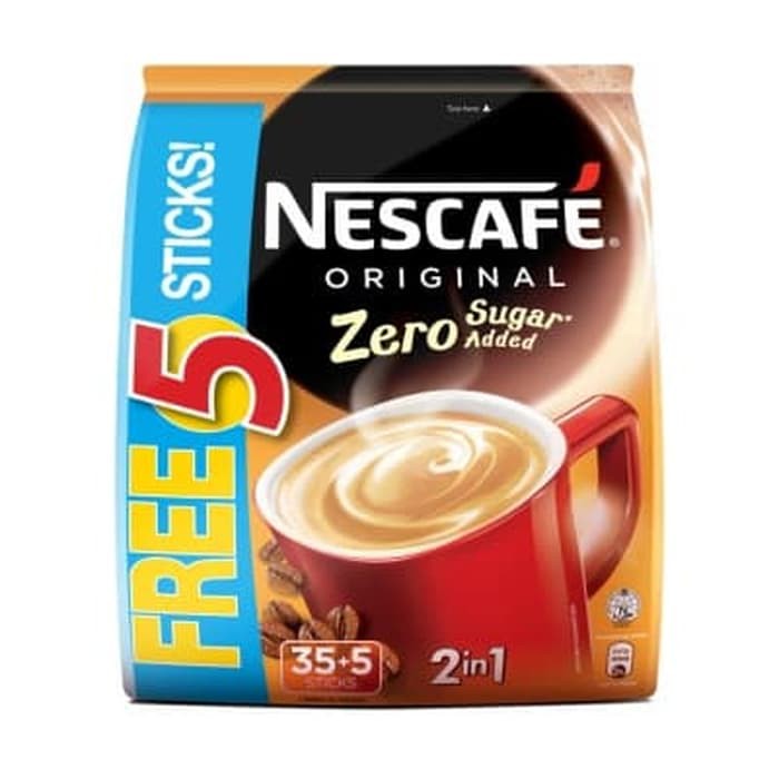 

#HANDCARRY Nescafe 2 in 1 Original Coffee Zero Sugar 35+5sX9g - UFOHCR1715