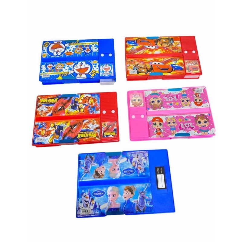 

[COD] KOTAK PENSIL MAGNET / PENCIL CASE JUMBO BESAR CARS / SPIDERMAN / LOL / HELLOKITTY / DORAEMON / FROZEN