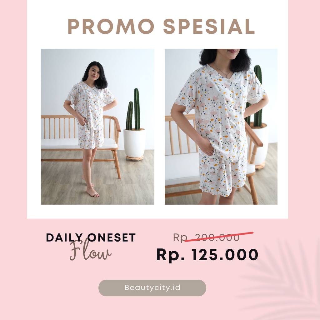 ONSET FLOW WHITE RAYON PREMIUM / SETELAN RAYON / PIYAMA WANITA/ DAILYWEAR/ PIYAMA RAYON MOTIF