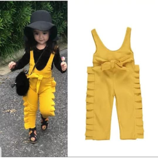 IB SET KIDS JUMPSUIT TALI YELLOW ANAK USIA 2-4 TAHUN