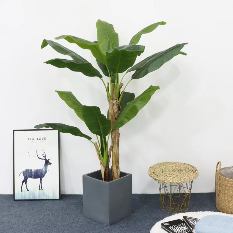 AND / COD / Pohon Pisang Plastik Dekorasi Ruangan Rumah Artificial Pot Tanaman Pohon Pisang Hias PBP130