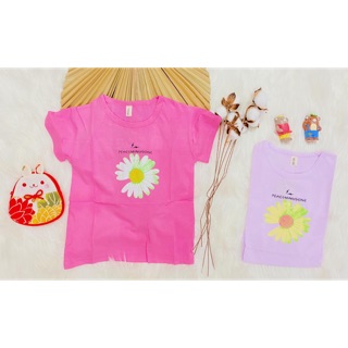 Kaos Import Anak Perempuan Murah motif bunga matahari