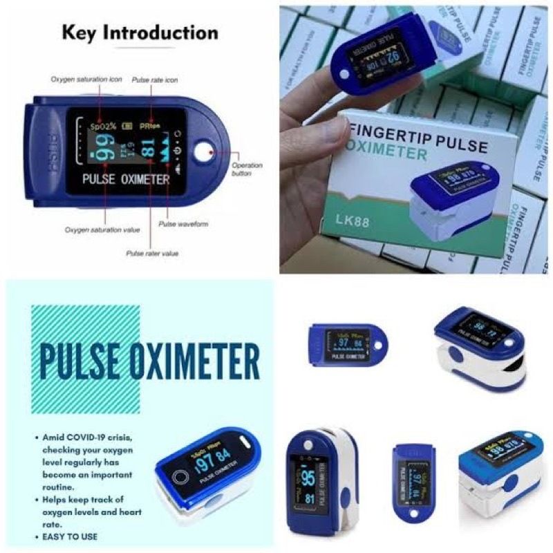 Termurah MEDAN OXIMETER FINGERTIP PULSE LK88 LK89 LK87 Alat Ukur Oksigen Pengukur Detak Jantung Oxymeter