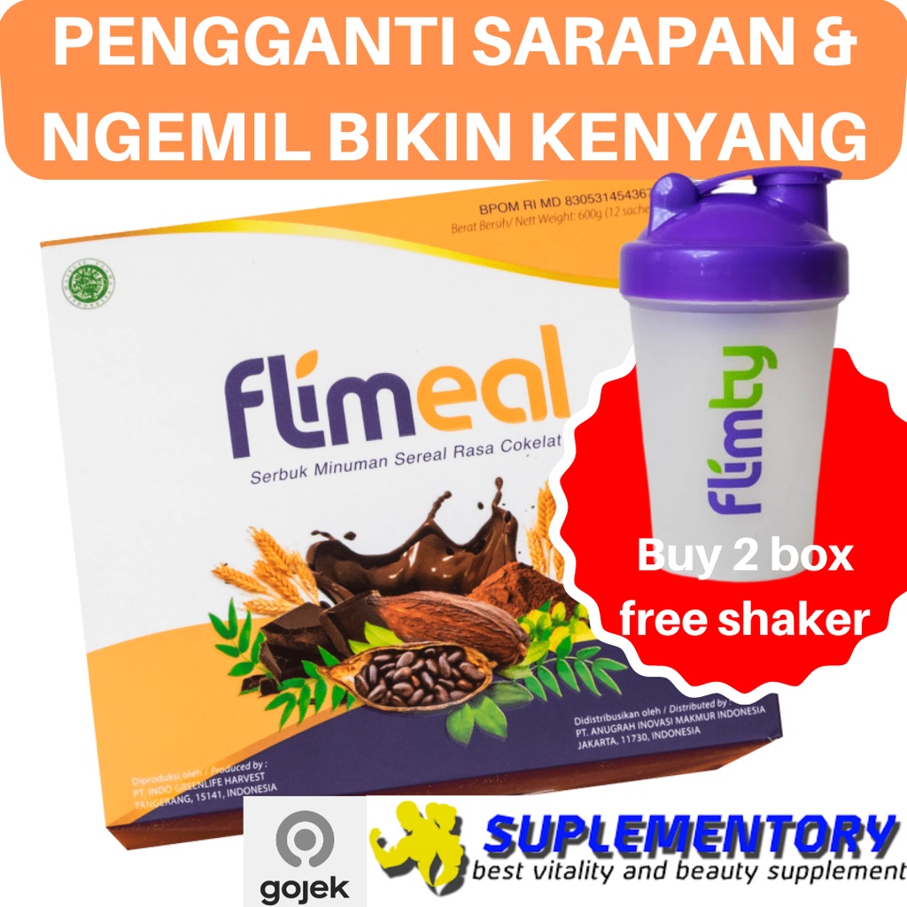 

Flimeal Flimty Meal Replacement Makanan Diet Bergizi Tinggi Protein Rendah Gula diabetes cocok juga flimmeal