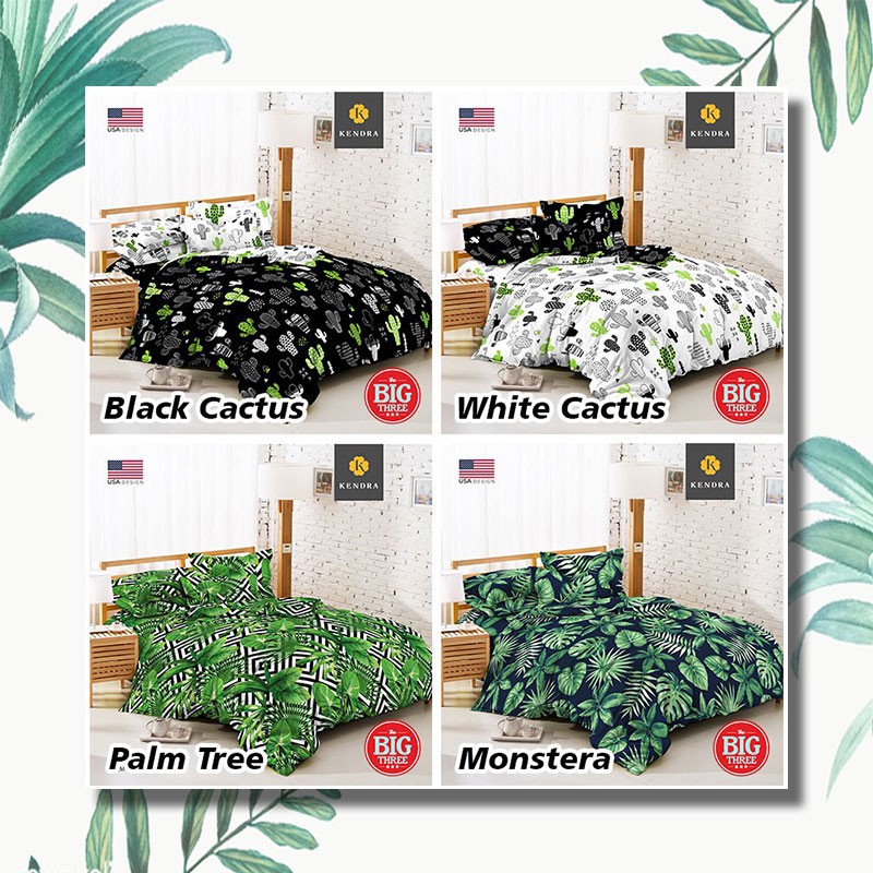 Bedcover + Sprei KENDRA 180x200 / 160x200 Arcadia Butterfly Blue Marocco Iris Marvel Naomi Arista Tsum Tsum Day Dream Cactus Love Spring Leaves Cherry Kiss Sweet Dream - King 180 160 Queen BC TBT