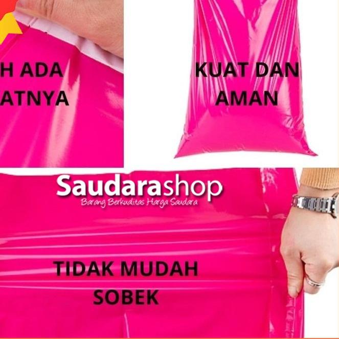 

❄ Polymailer GLOSSY Pink 25x35 (100pcs) / Plastik Packing Online 25x35cm ♘