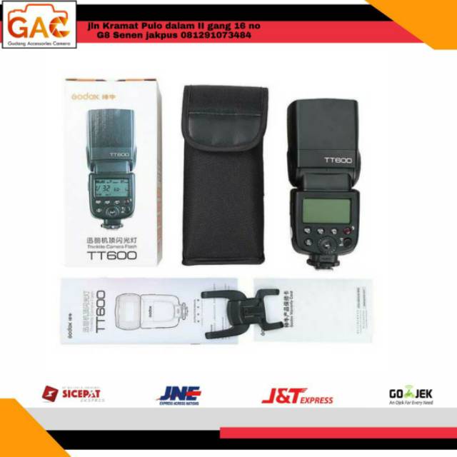 Paket hemat GAC flash GODOX TT600 universal + softbox triopo Ks90 + lightstand Takara spirit 2