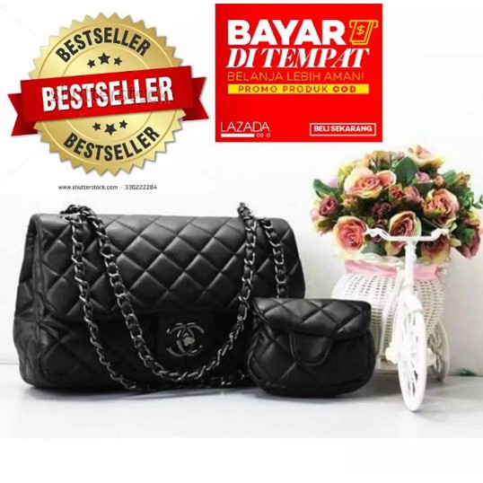 Tas Wanita MAXI Tali Rantai Cantik - AS Murah