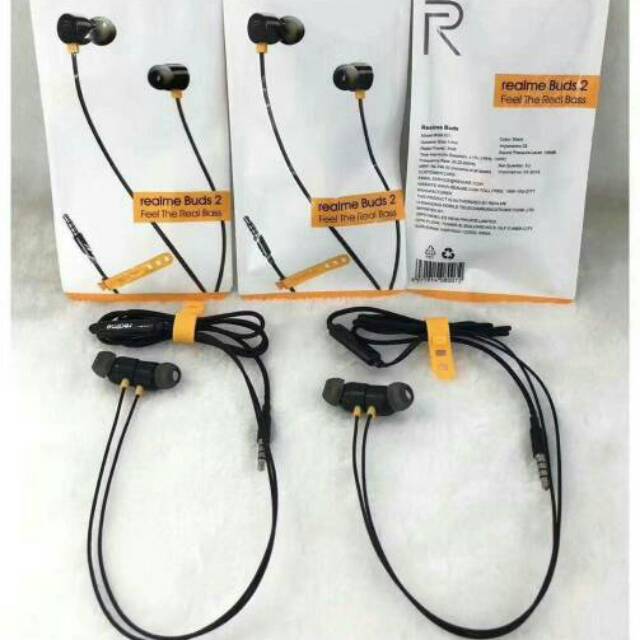 headset buds realme magnet suara mantap / earphone