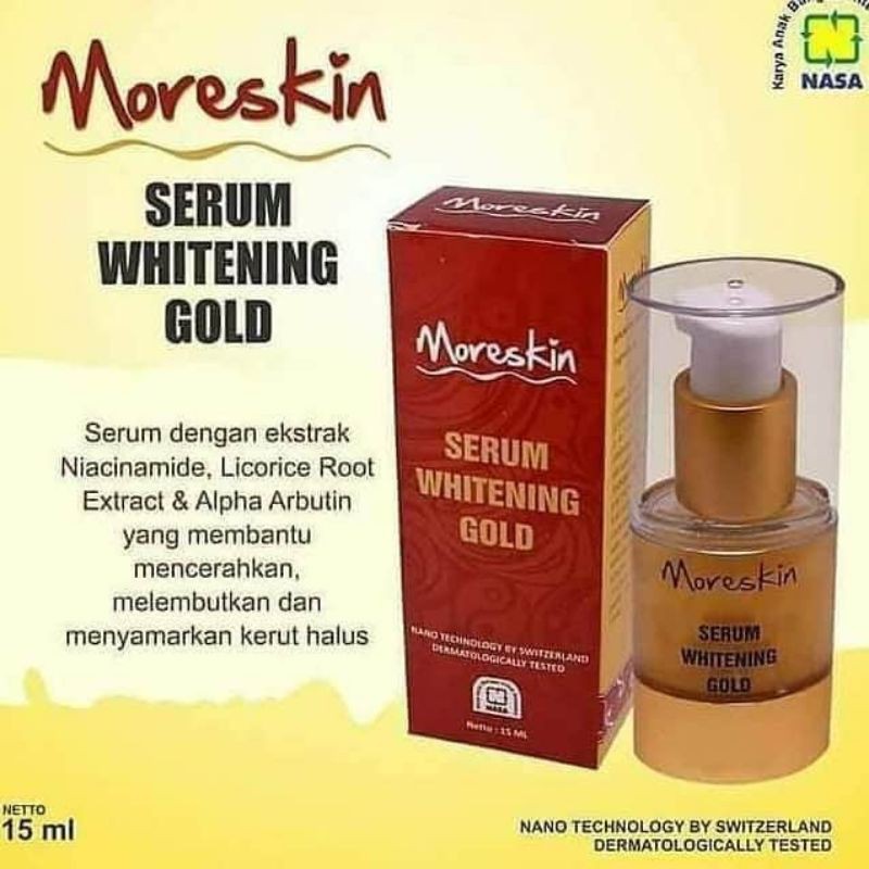 MORISKIN SERUM WHITENING GOLD NASA