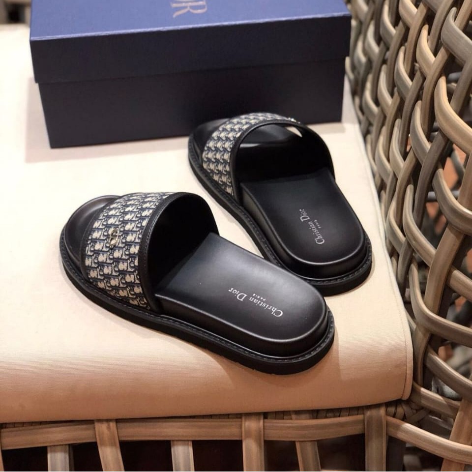 sandal pria flat sendal slide sandal cowo slippers type lv d10r mirror