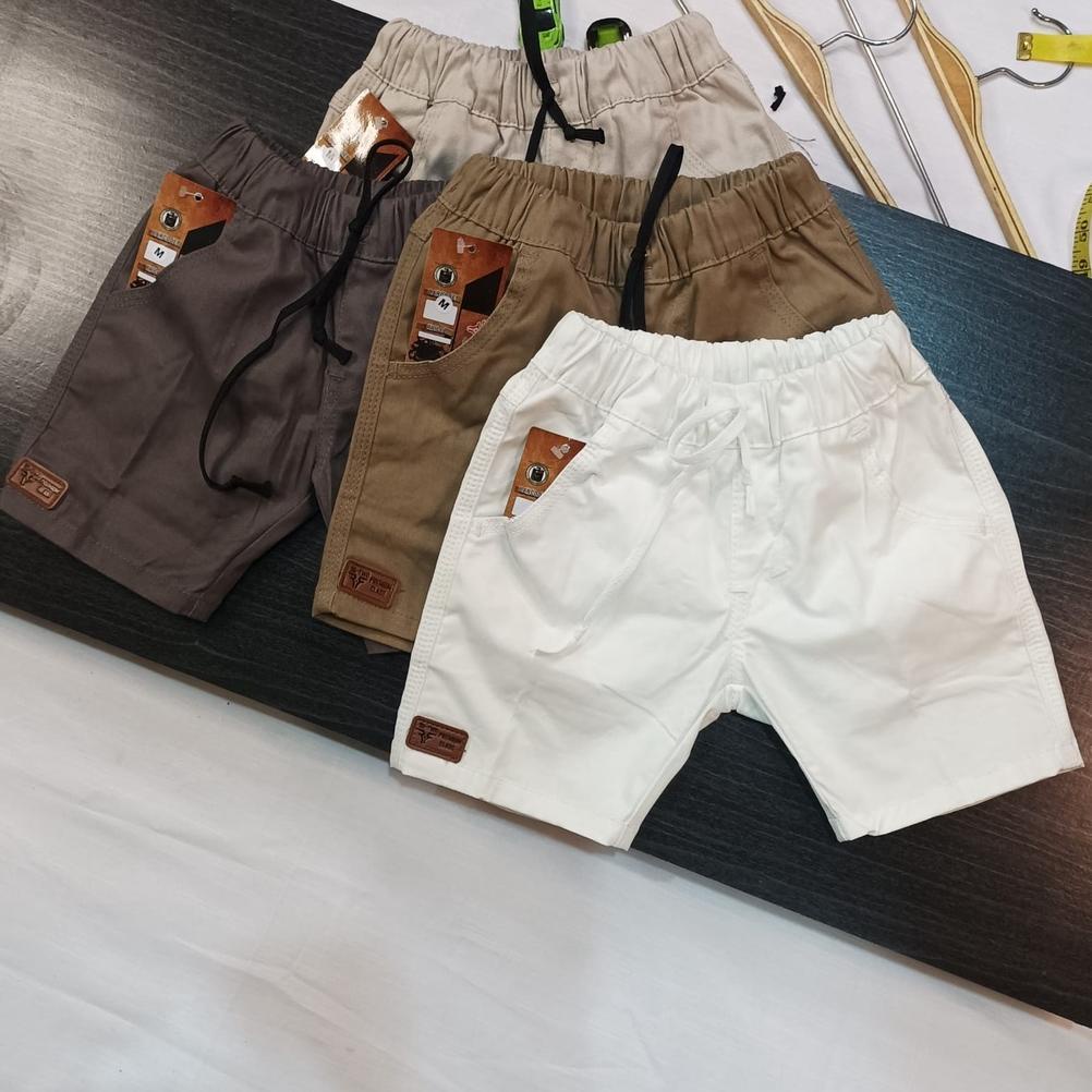 RPC A/CELANA CHINOS PENDEK SLIMFIT USIA 1-8TH MOCA/ABU/KREEM/HITAM/ARMY/NAVY(R_TWO PREMIUM CLASS ) M