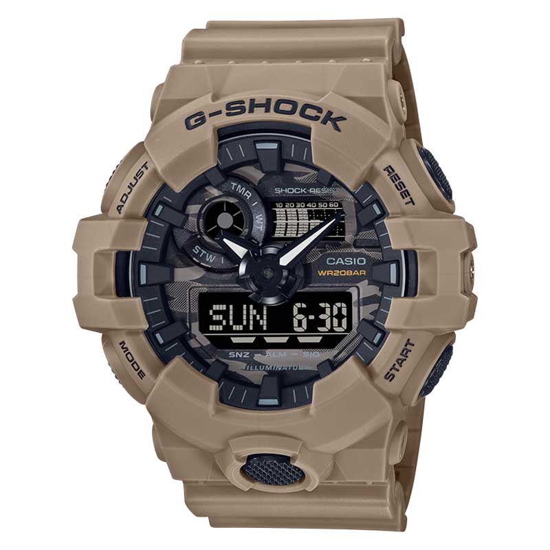 CASIO ORIGINAL G-SHOCK G SHOCK GSHOCK GA-700CA-5A GA 700CA 5A 700 CA GA700 JAM TANGAN PRIA LA RS
