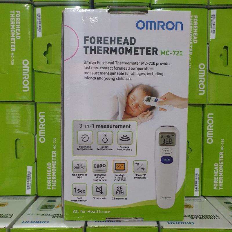 Termometer Digital OMRON MC-720 Thermometer Bayi Termometer Infrared Tembak Thermogun Termogun