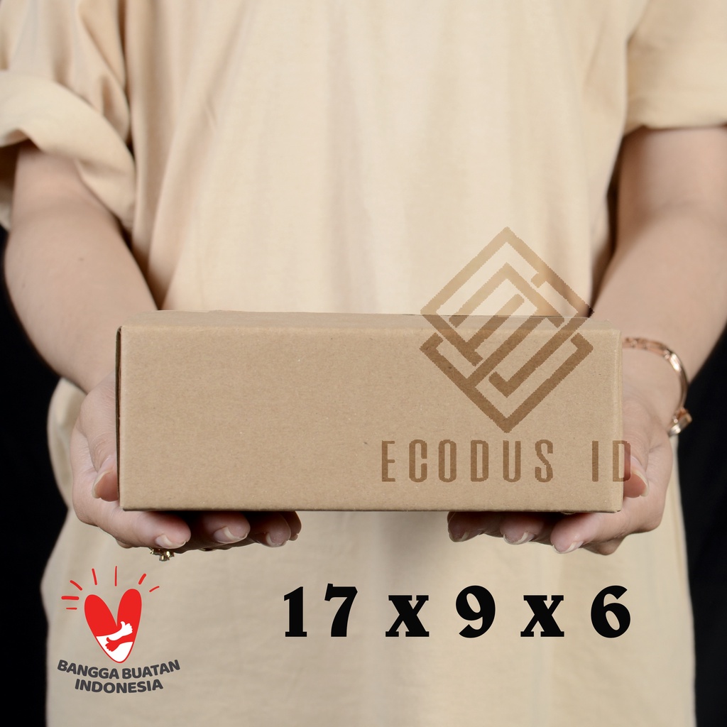 

DUS PACKING kardus box ukuran 17x9x6 dengan bahan baru e flute lebih bagus dan keras