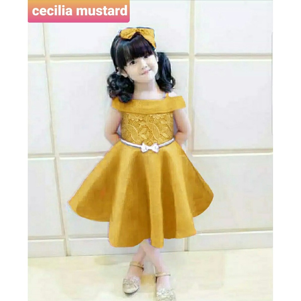 Dress Cicila - Baju Anak - Dress Pesta Anak Perempuan Terbaru