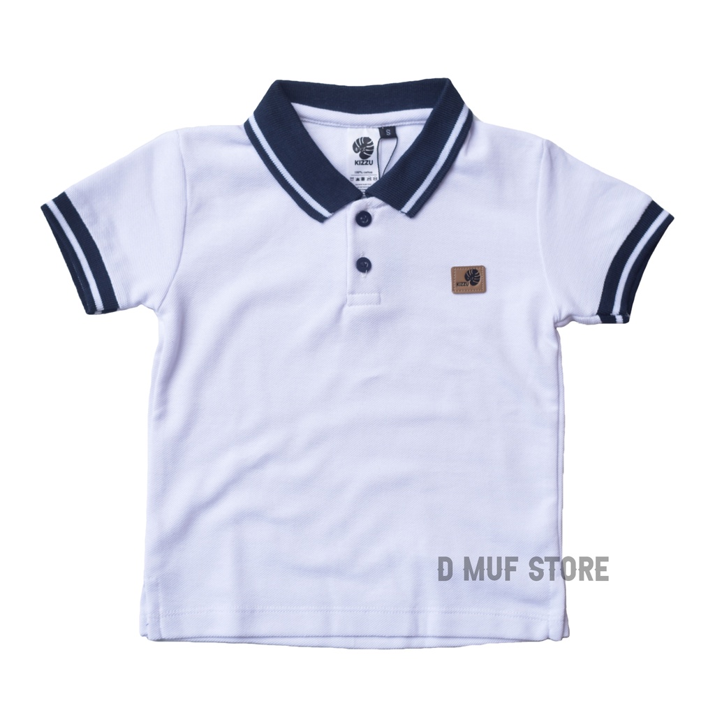 Kizzu Kaos Polo Anak Premium Usia 1-12 Tahun Wangki Anak- dmufstore