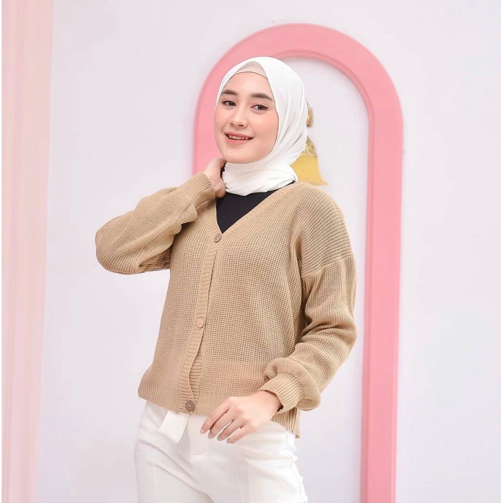 ZAHRA - Pakaian Wanita Cardigan Rajut Halus SHIREEN CARDY