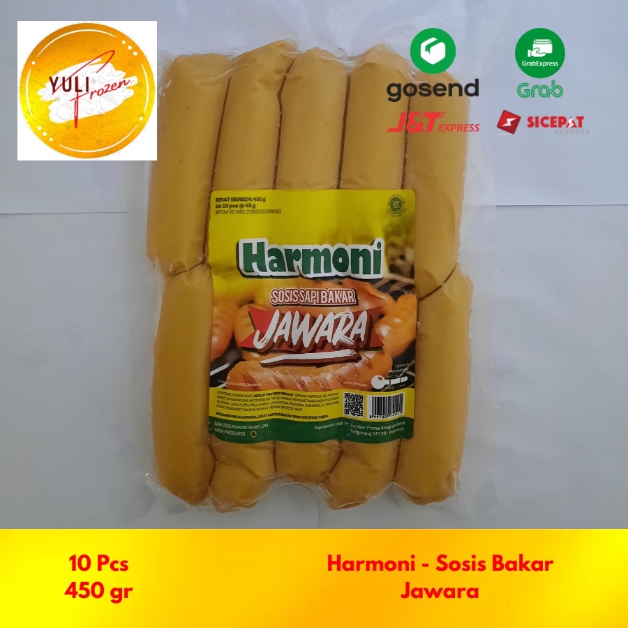 Harmoni - Sosis Bakar Jawara 10Pcs 450gr