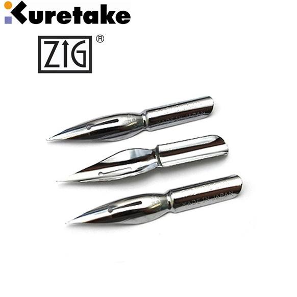 

(BISA COD) Kuretake Saji-Pen (Pen Nib) Set isi 3 TERLENGKAP Kode 1224