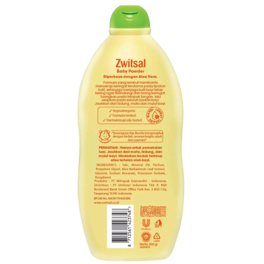 Zwitsal Baby Powder Rich Honey 300 gr