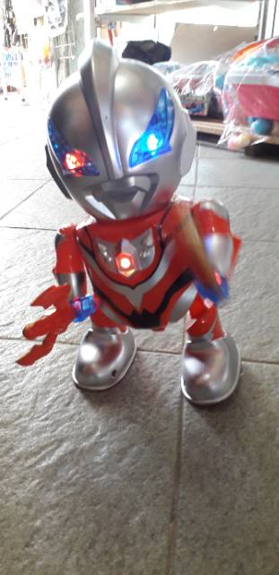 Mainan anak robot dance hero ultraman dancing, menari