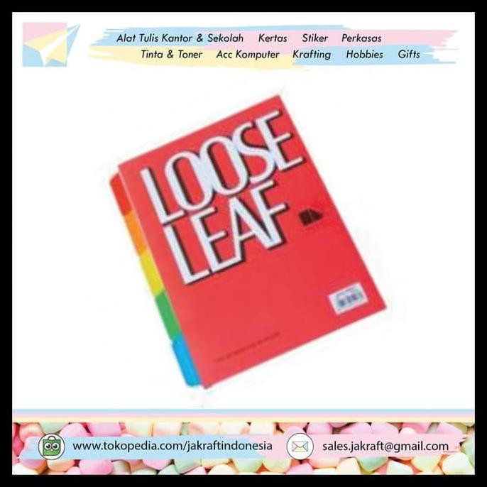 

BEST SELLER Divider Index Binder A5-IL-05C Isi 5 Pembatas Kertas File Loose Leaf - TERJAMIN