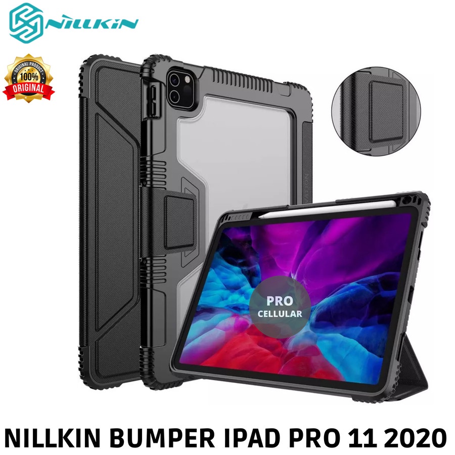 Case Nillkin Bumper iPad Pro 11 2020 Flip Cover Casing Pencil Slot