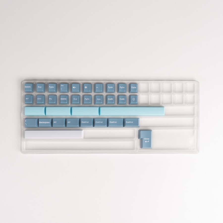 Noir Azure PBT Double-shot Keycaps 167 Set Cherry Profile