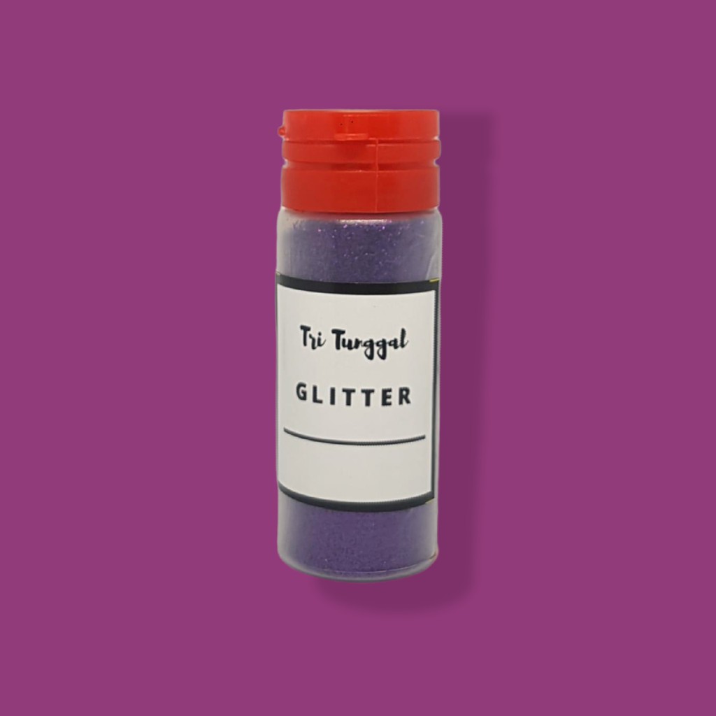 Sparkle Glitter UNGU/ VIOLET 20gr bubuk powder bling henna warna resin baju kulit shimmer wajah mala