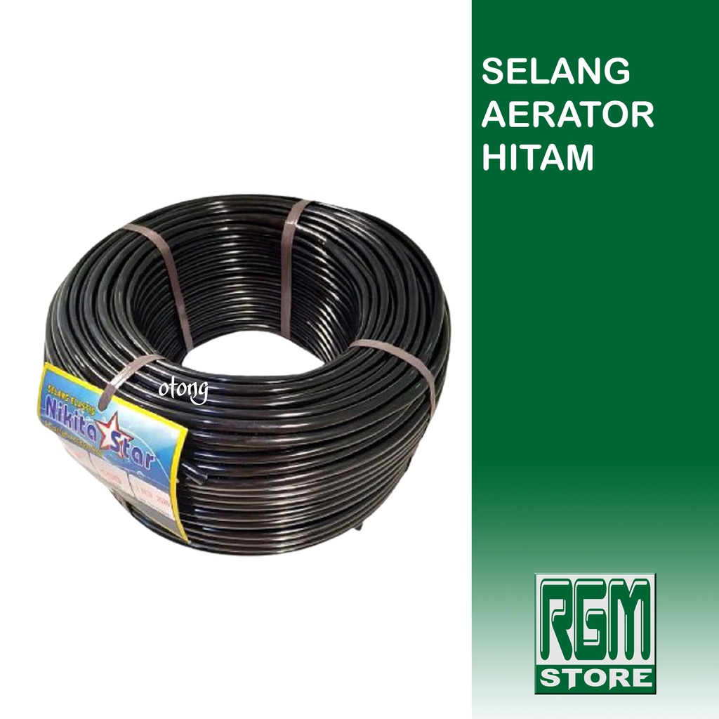 Selang HITAM 100 m 100m aerator airator Aquarium airpump aquascape