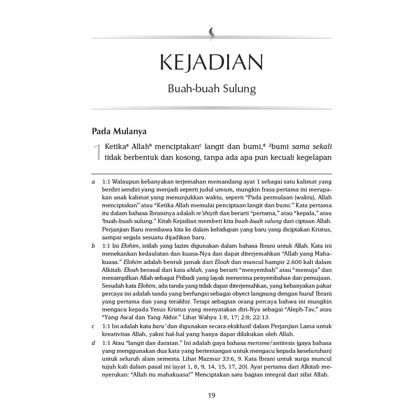 Kejadian - Alkitab The Passion Translation