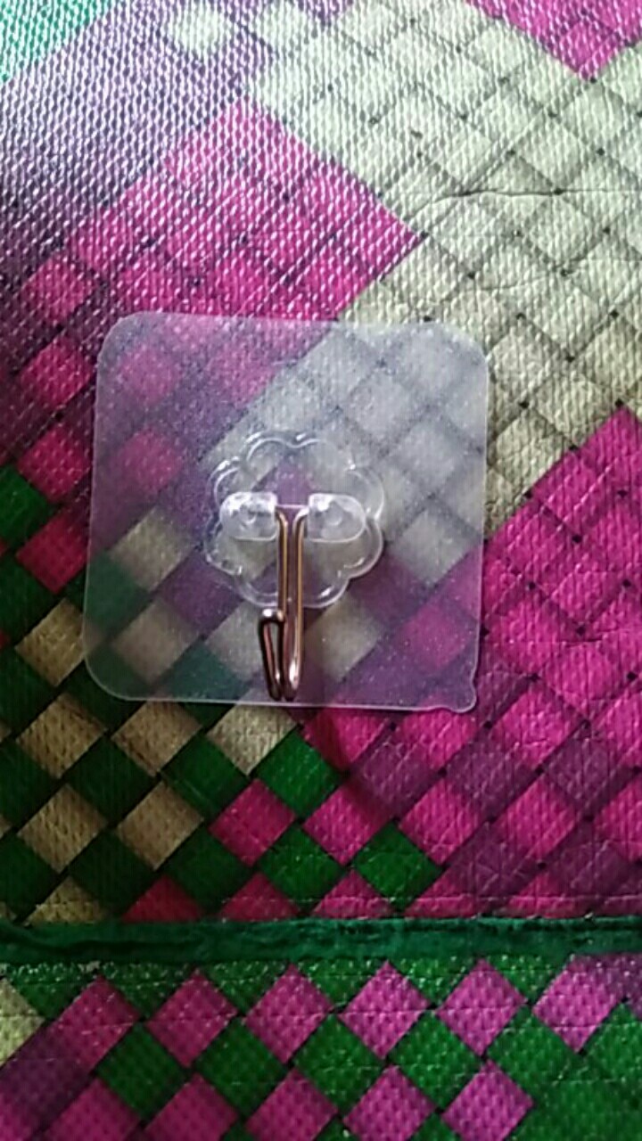 Hook Magic Polos Transparan - Gantungan Tempel Kait Dinding - Hook Polos Bening