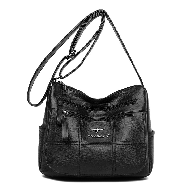 TAS SELEMPANG WANITA PREMIUM KULIT HITAM IMPORT RANTINE TA611B5 REMAJA KOREA SLINGBAG MURAH CEWEK KEKINIAN SIMPLE BAHU SHOULDER BAG BATAM BRANDED CASUAL POLOS