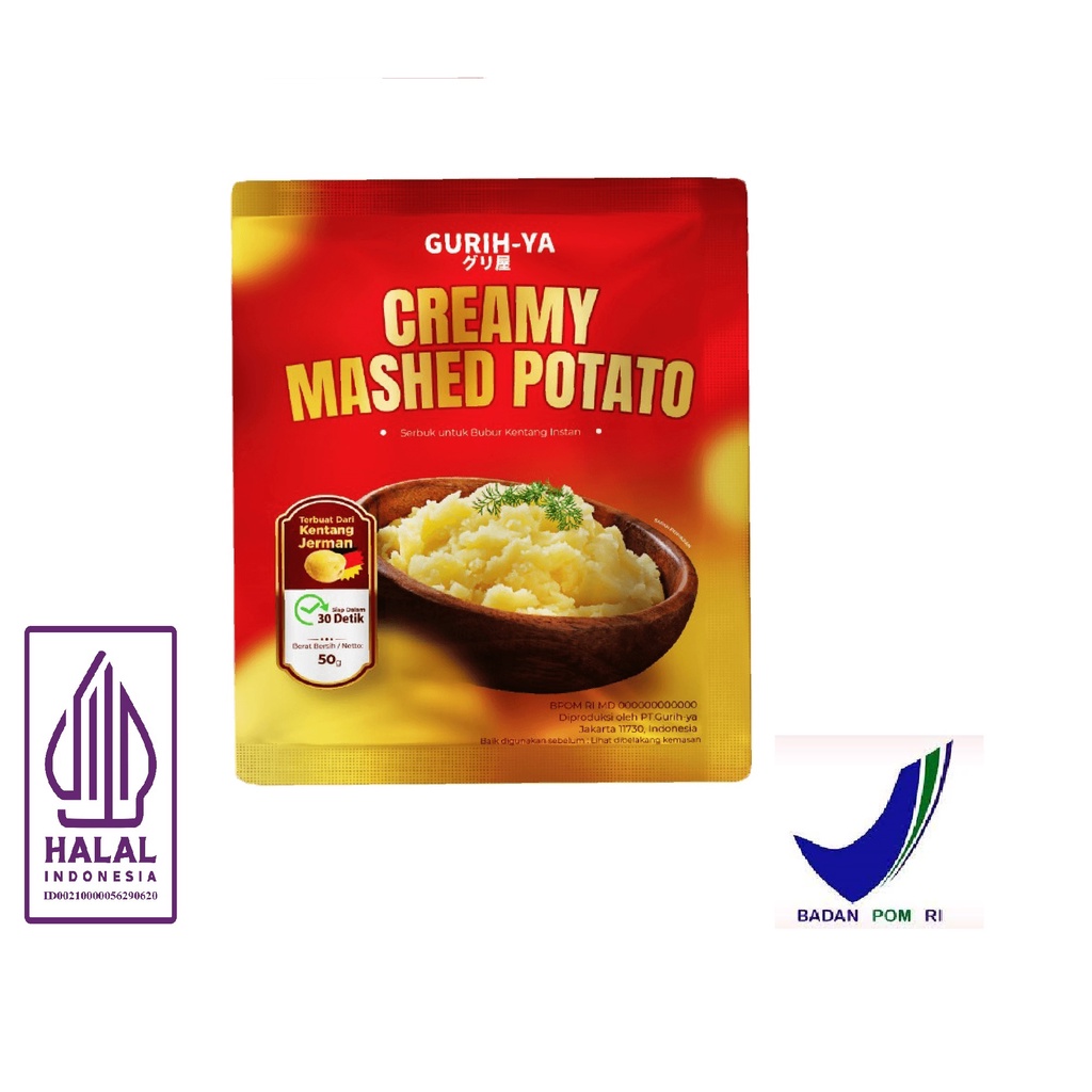 

MASHED POTATO CREAMY 50 G Gurih-Ya