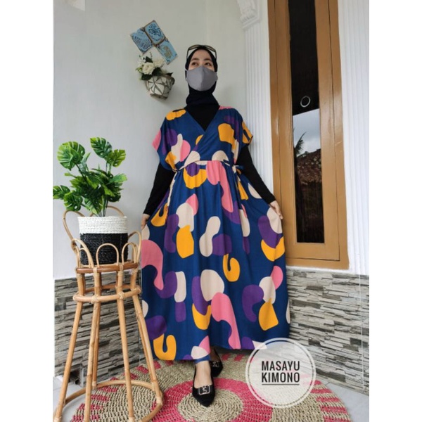 PAKAIAN WANITA JUMBO DRESS JUMBO DASTER MODEL KIMONO DASTER JUMBO DASTER PANJANG DASTER BUSUI MASAYU
