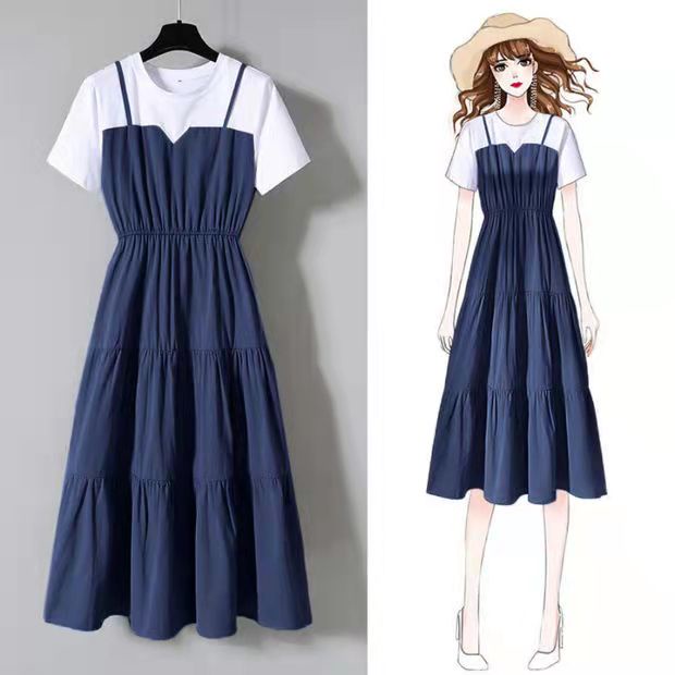 MS/  model menyatu/dress korea/dress korean style/long dress korea/dress korea casual dress/dress ko