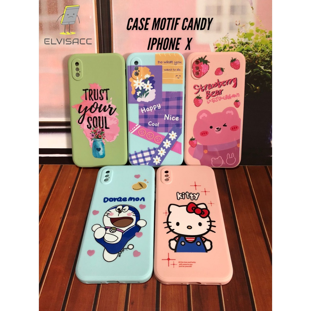 APPLE IPHONE X/XS SOFTCASE FULL MOTIF CANDY CASE IPHONE X/XS
