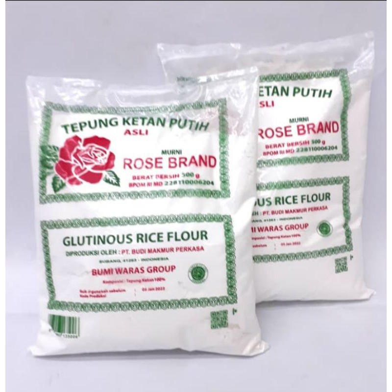 

Tepung Ketan Putih Rose Brand 500 gram