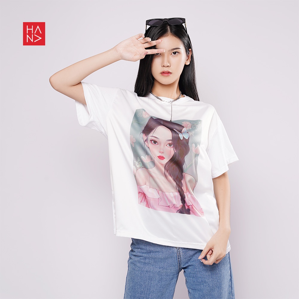 Hana Fashion - Shuha T-shirt Anime Printed / Kaos Wanita Printing - TS544