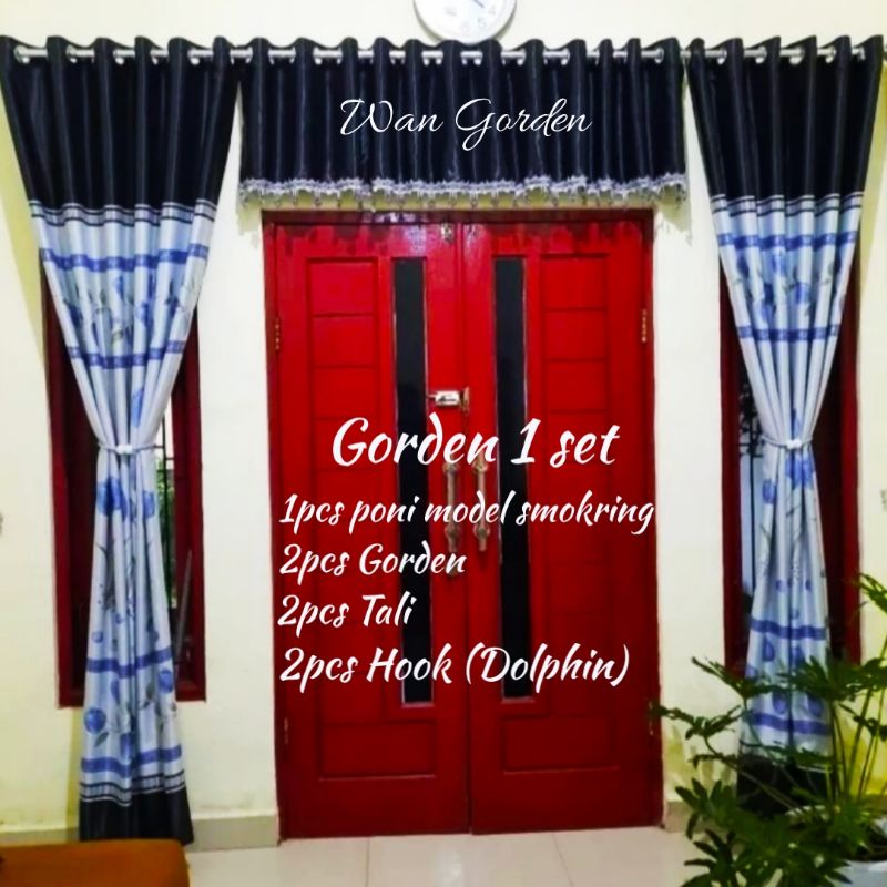 Gorden 1 Set Jendela Dan Pintu Minimalis Gorden Blackout poni