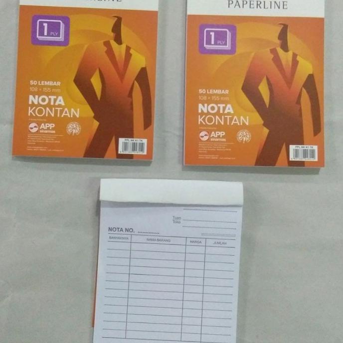 

Buku Nota Kontan Kecil Paperline - 1 ply Kode 540