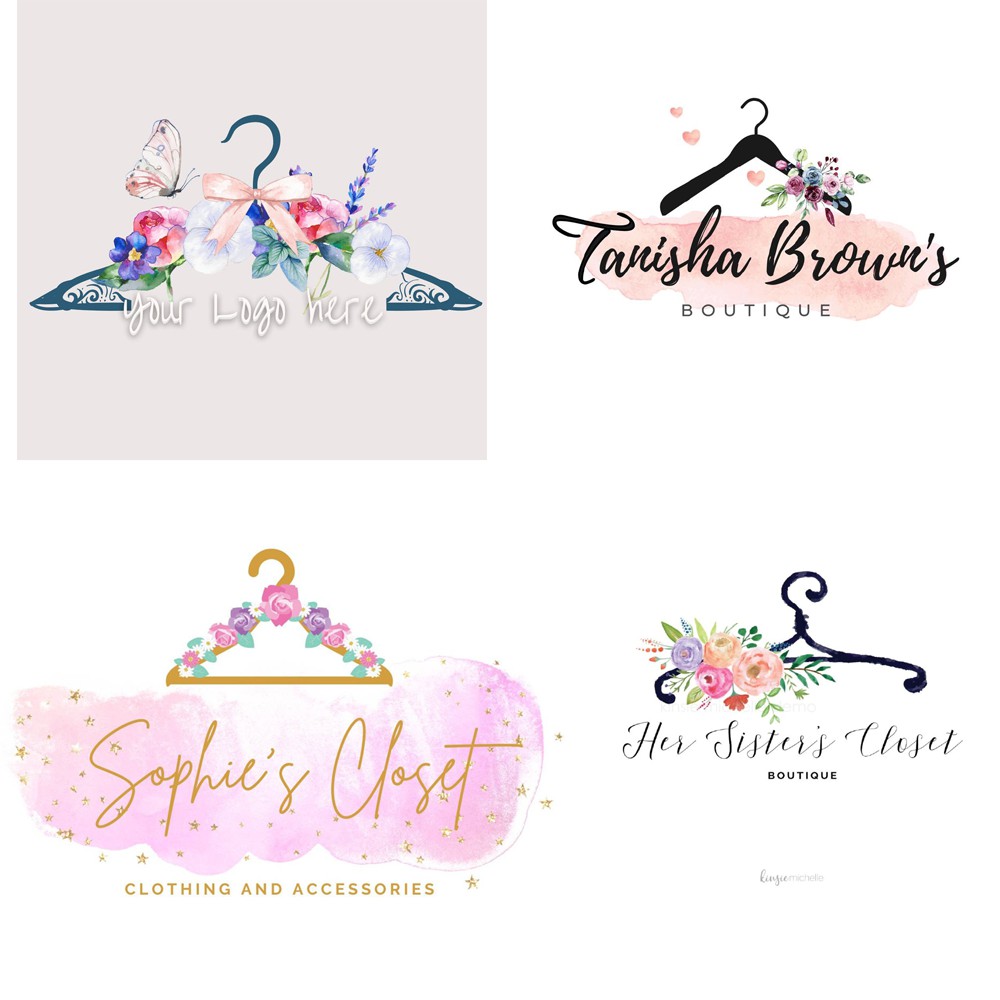 Jasa Bikin Desain Logo Toko Olshop Hanger Unik Elegant