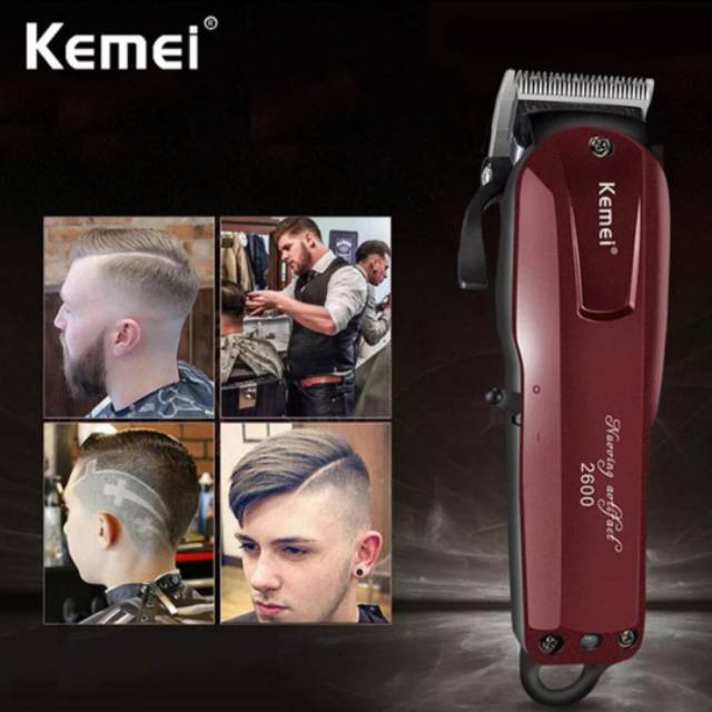 Kemei KM-2600 Alat Cukur Elektrik Hair Trimmer Shaver alat Cukur Rambut KM2600 Original