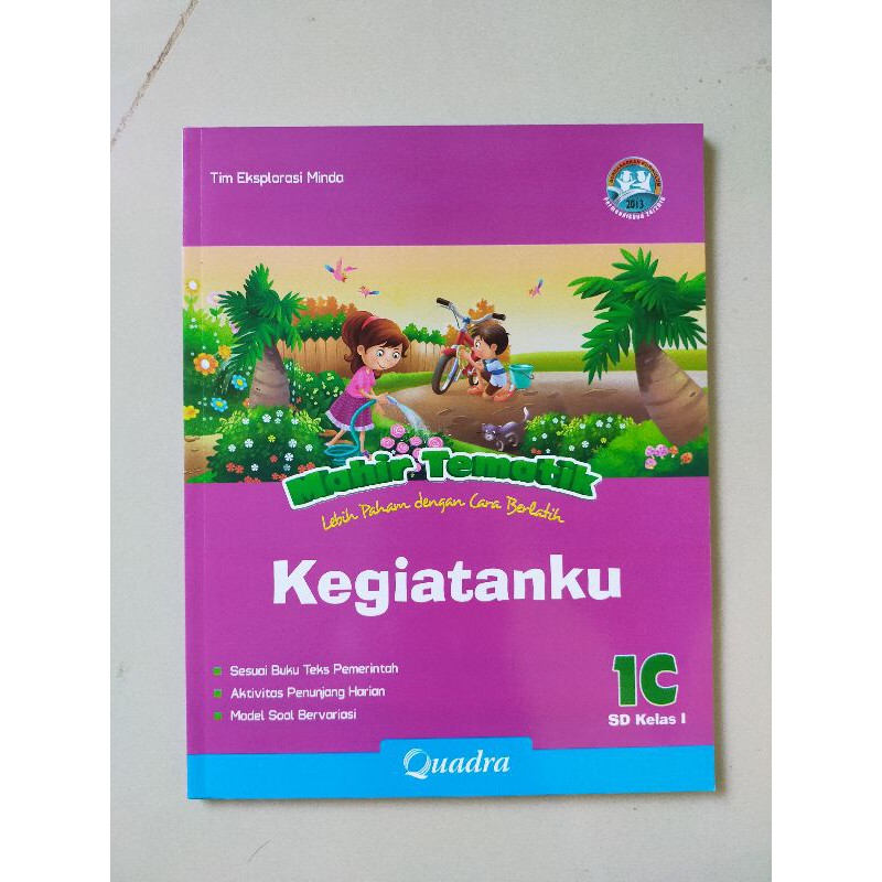 ORI satu paket buku mahir tematik K13 Quadra kelas 1 ABCD semester 1 edisi terbaru